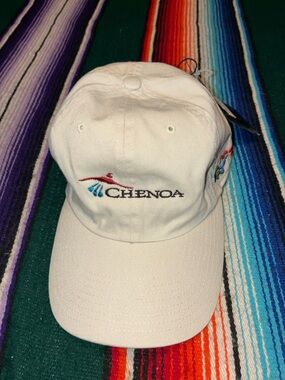 Greg Norman Chenoa Strapback Hat NWT Beige Golf Dad Cap